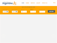 Tablet Screenshot of hotel-argentino.com.ar